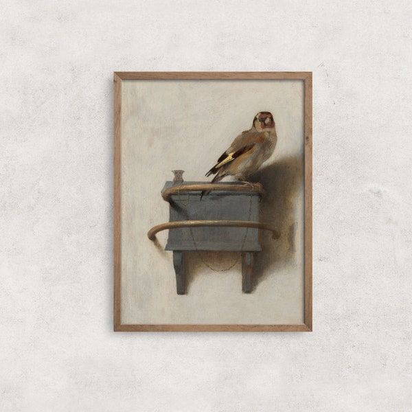The Goldfinch | Vintage Art Print | Antique Wall Decor | Carel Fabritius Painting | Kids Wall Art