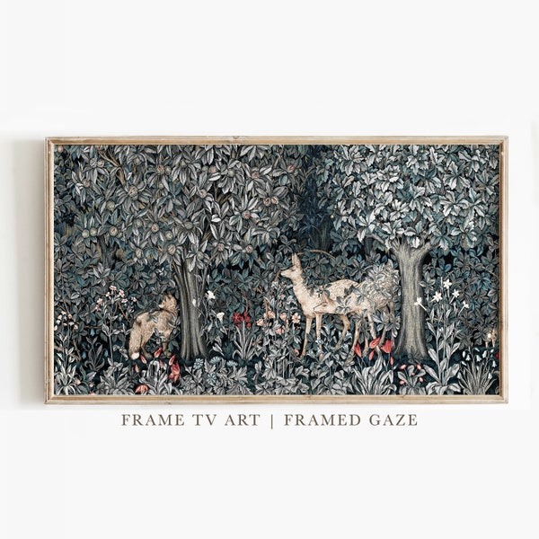 Samsung Frame TV Art | Vintage Morris Tapestry | Frame TV Art | Digital Download | Art for Samsung Frame TV