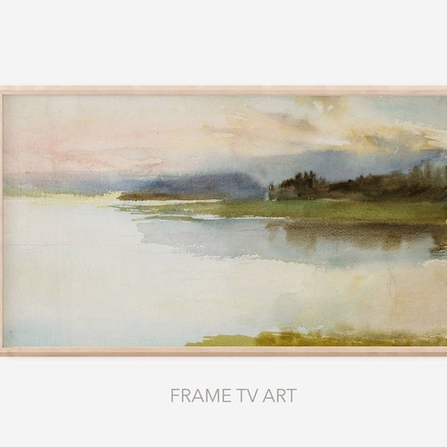 Sunset Trees Art for Samsung Frame TV Frame TV Art Landscape Painting Vintage Art Antique Decor Digital Art TV Instant Download #TV12