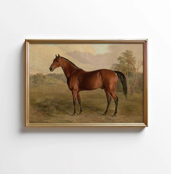 Vintage Horse Print: Farmhouse Wall Art (Digital Download)