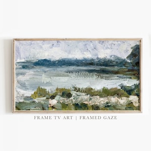 Textured Abstract Landscape Painting for Samsung Frame TV (Digital Download)