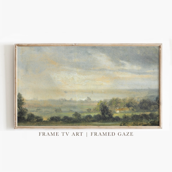 Frame TV Art , Landscape Painting, Vintage Oil Painting, Art for Samsung Frame TV