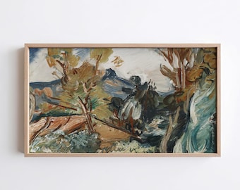 Spring Landscape Frame TV Art | Green Countryside Art For Samsung Frame TV | Cottagecore Decor