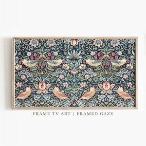 Cadre pour téléviseur | William Morris | Voleur de fraises | oeuvres d'art télévisées | Téléchargement numérique | Art pour téléviseur à cadre Samsung