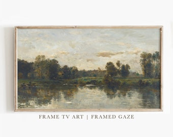 Samsung Frame TV Art | Frame TV Art | Landscape Vintage Painting | Classic Painting | Digital Download | Art for Samsung Frame TV