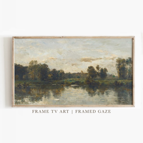Samsung Frame TV Art | Frame TV Art | Landscape Vintage Painting | Classic Painting | Digital Download | Art for Samsung Frame TV