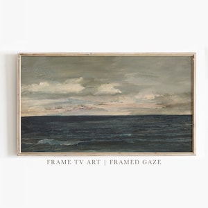 Samsung TV Frame Art | Frame TV Art Beach | Vintage Painting | Digital Download