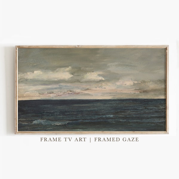 Samsung TV Frame Art | Frame TV Art Beach | Vintage Painting | Digital Download
