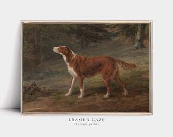 アンティークの犬の油彩画 ＊油絵 アンティーク犬の肖像画スケッチ｜ヴィンテージスパニエル油絵