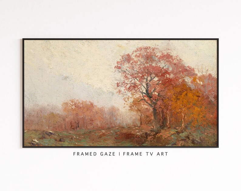 Samsung Frame TV Art Autumn, Fall, Painting, Autumn Art, Art for TV, Frame tv Art, Digital Download