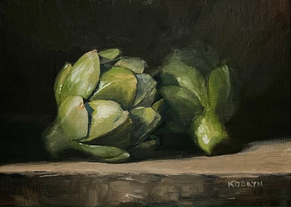 Artichoke Still Life Art Print, Vintage Kitchen Wall Decor - Etsy
