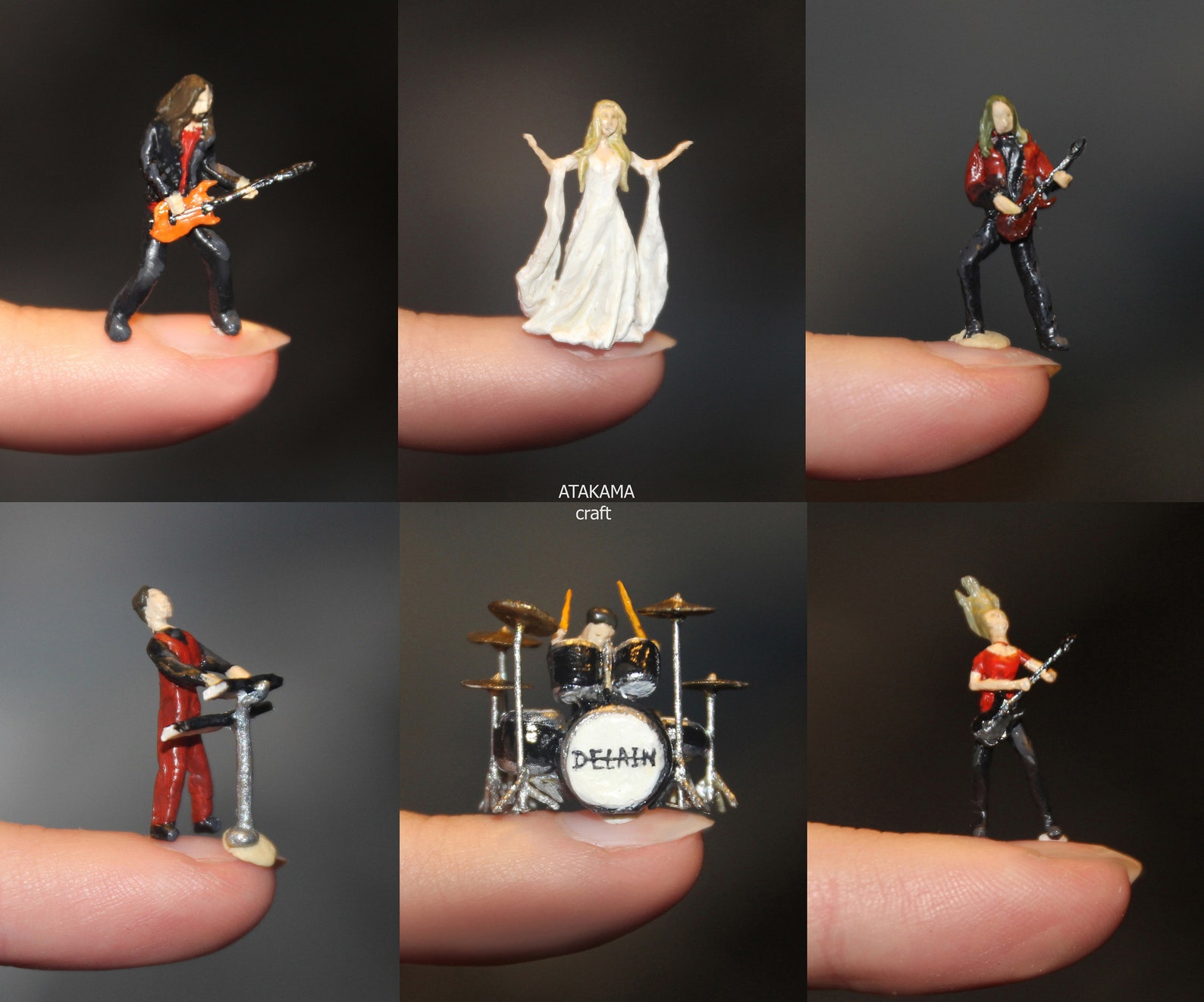 Miniature figures of people from the photo handmade Etsy
