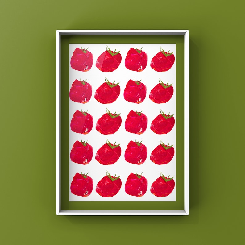 Tomato Party A4 Giclée Print image 1