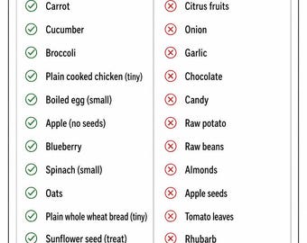 Hamster sichere Lebensmittel Tabelle zum ausdrucken, was Hamster essen können und nicht essen können, kleine Haustier Pflege Poster, neues Haustier Geschenk, Sofort Download A4 Brief