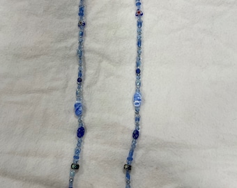 Collier bleu de perle de cristal