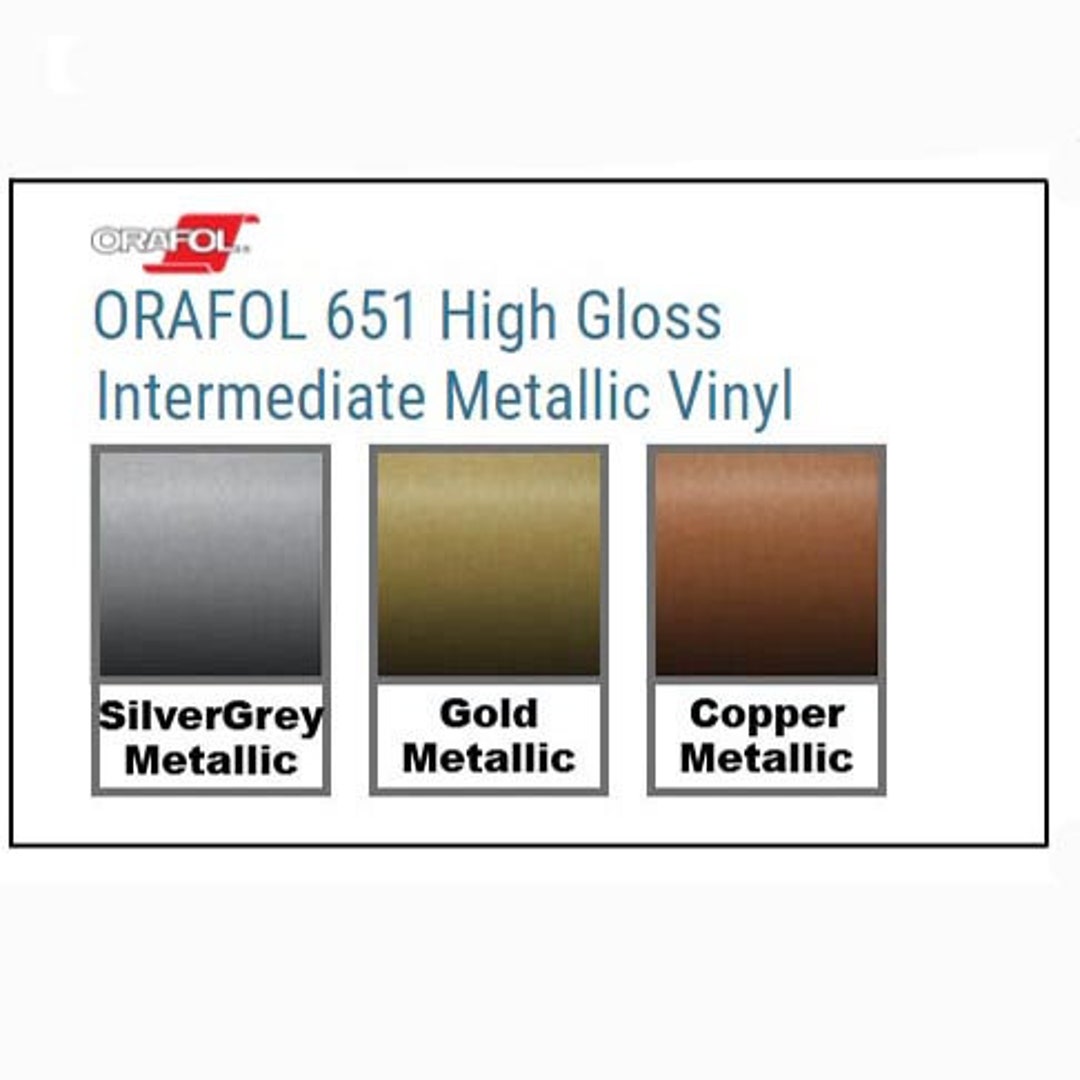 Oracal 651 High Gloss METALLIC Vinyl Indoor/Outdoor 12x12 Sheets - Etsy ...