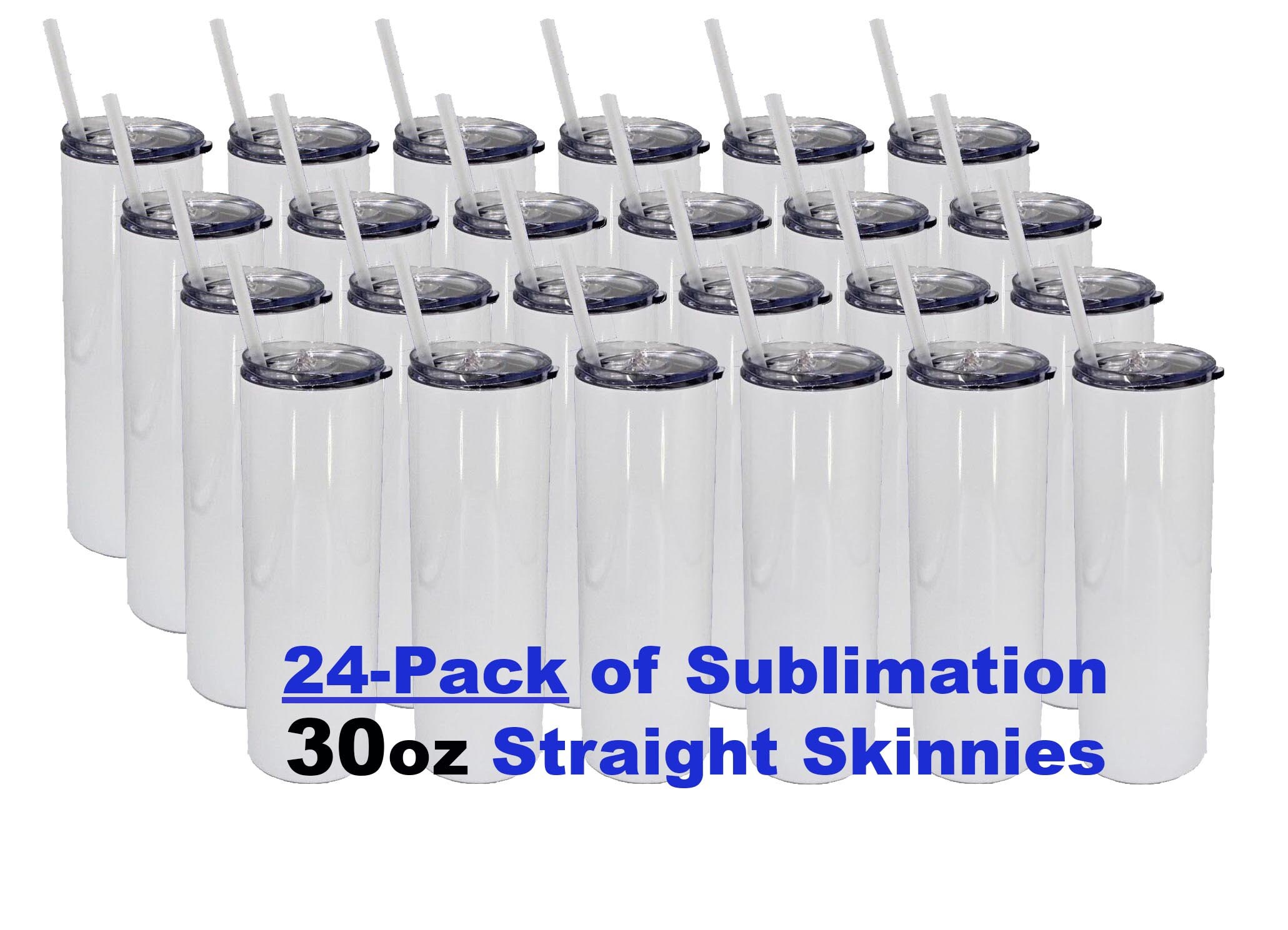 Blank 30 ounce straight skinny tumblers for sublimation – Kenzie's