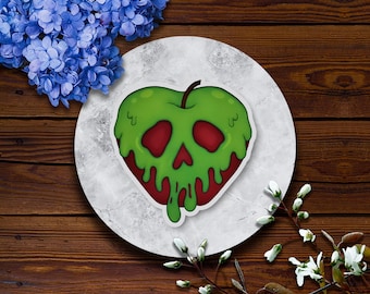 Poison Apple | Glossy Vinyl Sticker, Snow White, Fairy Tale, Halloween