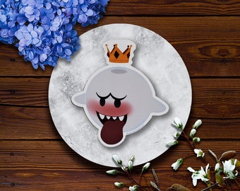 King Boo | Glossy Vinyl Stickers, Video Game Ghost