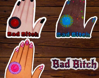 Bad B*tch | Star Holographic Stickers