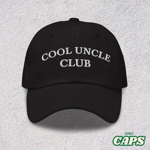 Coole Onkel-Club-Papamütze | Neuer Onkel | Lieblingsonkel Mütze | Mütze zur Schwangerschaftsankündigung für Onkel | Neue Onkel Mütze | Geschenk für den zukünftigen Onkel