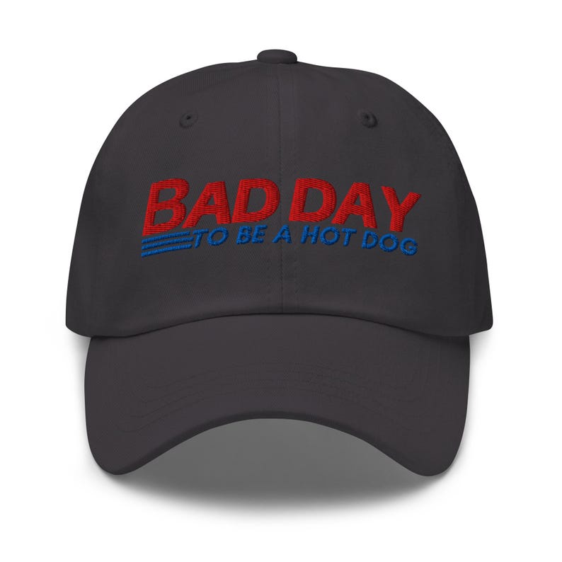 Bad Day To Be a Hot Dog Embroidered Dad Hat |
