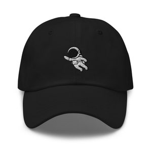 Spaceman Hat | Embroidered Astronaut Baseball Cap | Outer Space Dad Hat | Minimalist Cosmic Cap | Galaxy Gift | Unisex Cotton Hat |