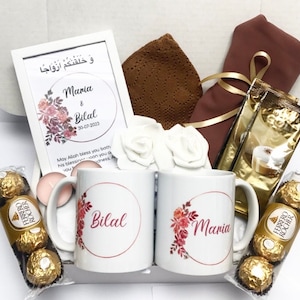 Luxury Personalised Couples Hamper Box Islamic Gift Husband WifeNikah Engagement Wedding Umrah New Home New Parents Anniversary