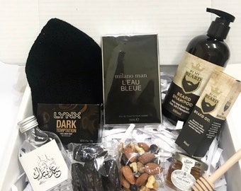 Panier Mega Eid pour homme pour lui Revert Soins de la peau Zam Zam Dates père fils mari frère toilettage collègue mariage