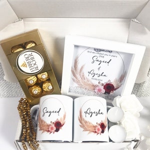 Luxury Personalised Couples Hamper Box Islamic Gift Husband Wife Nikah Engagement Wedding Umrah New Home New Parents Anniversary