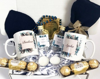 Luxury Personalised Couples Hamper Box Islamic Gift Revert Modest Hijabi Nikah Engagement Wedding Umrah New Home New Parents Ramadan Eid