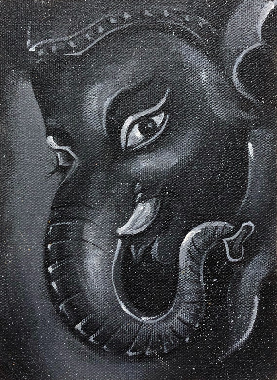 White And Black Hyperrealistic Sketch Of Ganesha, Size: 297x420mm at Rs  500/sheet in Greater Noida