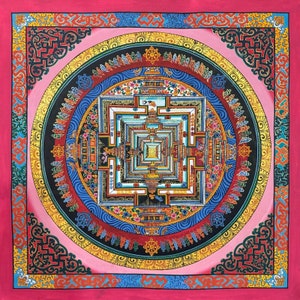 Kalachakra Mandala Thangka, Wheel of Time Ar-HH Dalai Lama image 1
