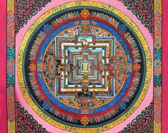 Kalachakra Mandala Thangka, Wheel of Time Ar-HH Dalai Lama