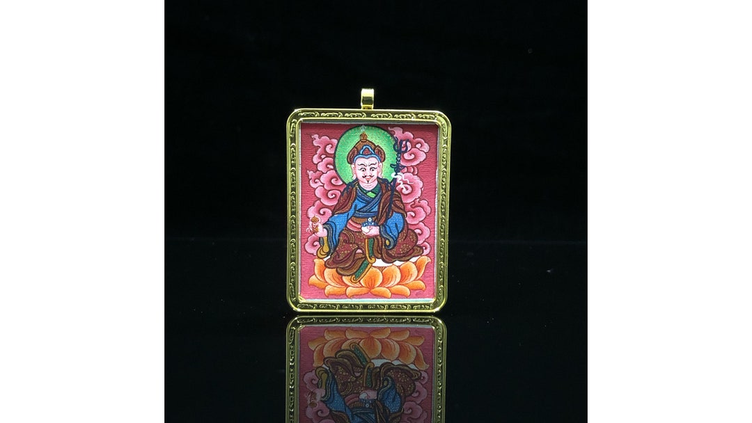 Genuine Tibetan Hand Painted Guru Rinpoche, Padmasambhava Ghau