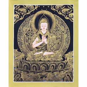 Tsongkhapa Thnagka, Tibetan Style, Fine Himalayan Art
