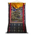 Brocade Mounted Way to Heaven/Nirvana Thangka Painting, Hand-painted Wall Hanging for Office & Home Decor