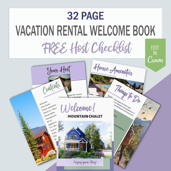 Air Bnb Welcome Book Etsy