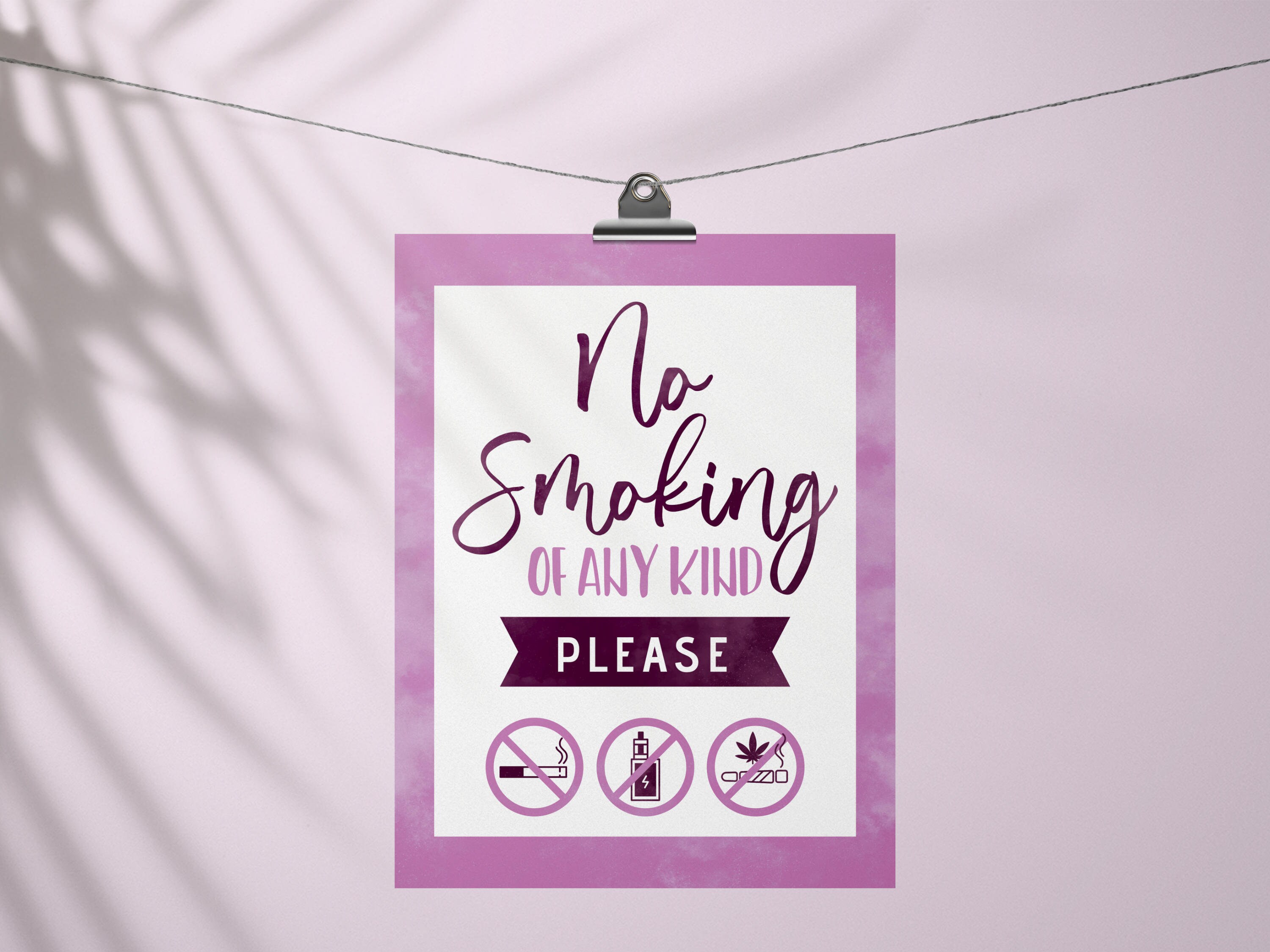 Airbnb Signs No Smoking Signs Air Bnb Signage Air Bnb Etsy