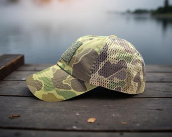 Mesh Contractor Cap P1942 Frogskin Green Camouflage