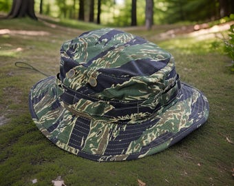 USGI Style Boonie Hat Tigerstripe Blue