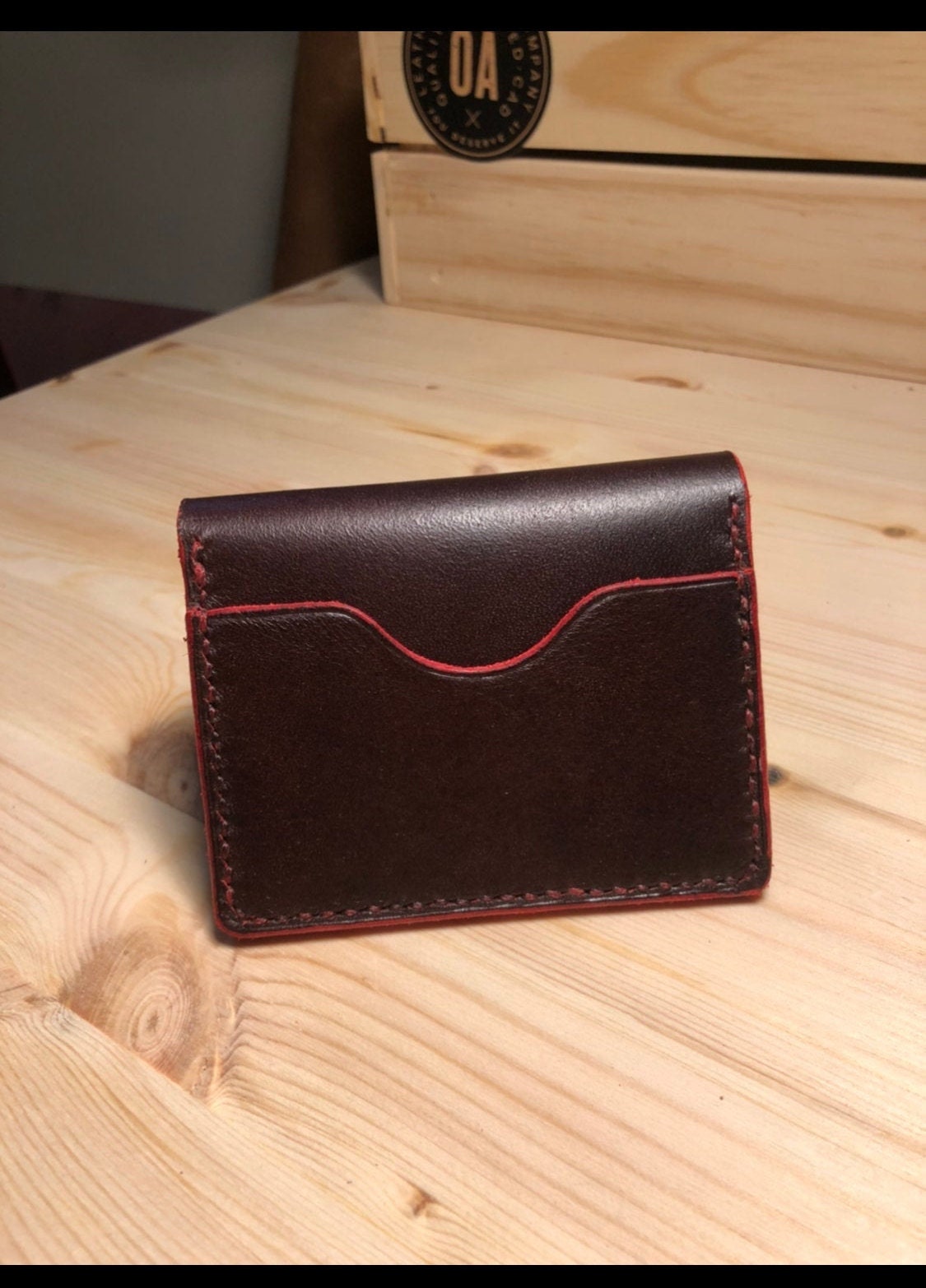 Minimalist Leather Wallet (pattern) - Etsy UK