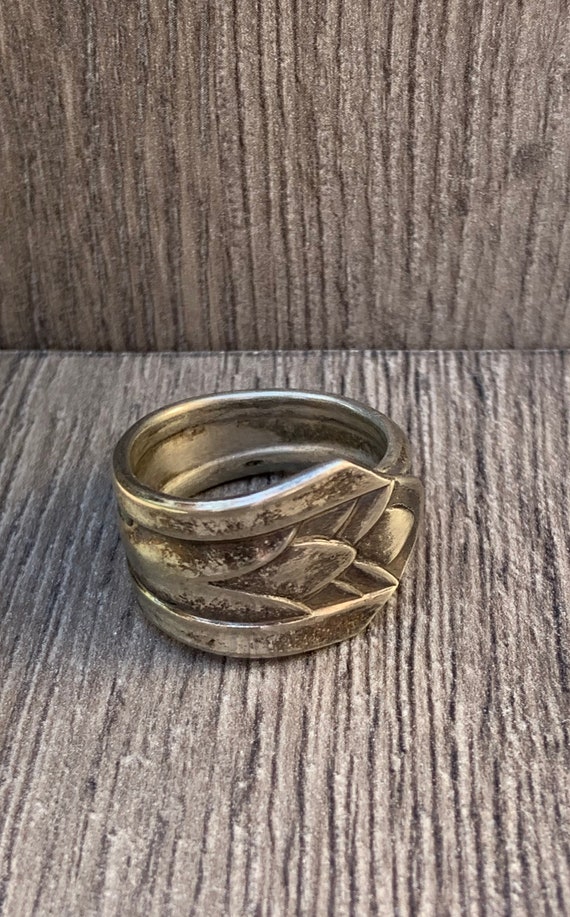 Vintage Silver Spoon Ring - image 2
