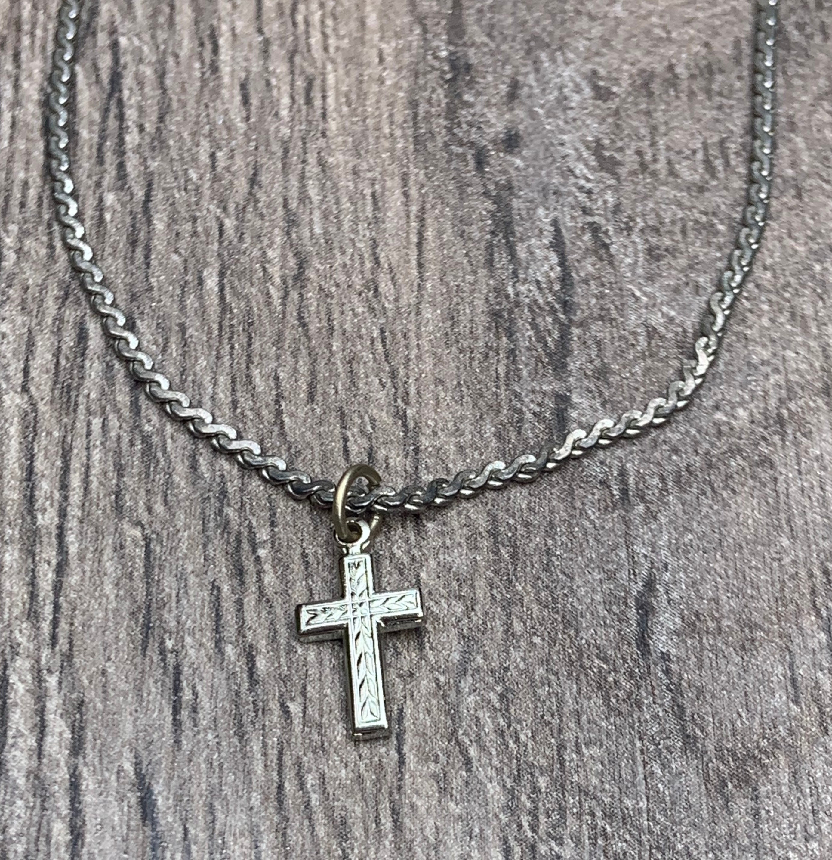 【お買得】 Vintage Silver Etsy - Bracelet Cross Tone アクセサリー