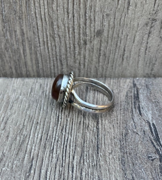 Silver Native American Ring - image 3