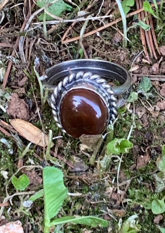 Silver Native American Ring - image 7