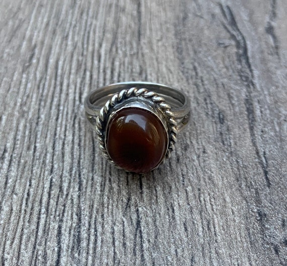 Silver Native American Ring - image 1