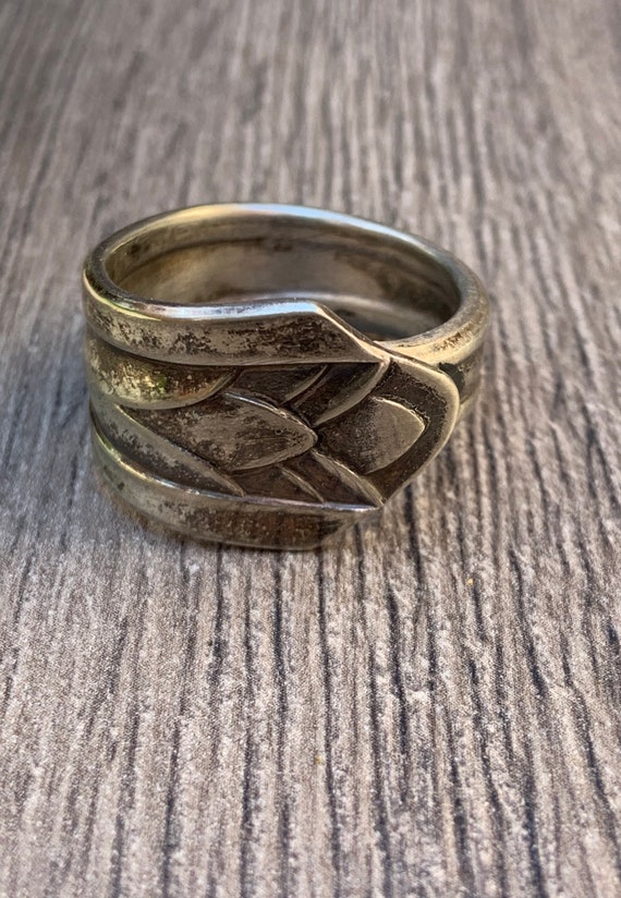 Vintage Silver Spoon Ring - image 1