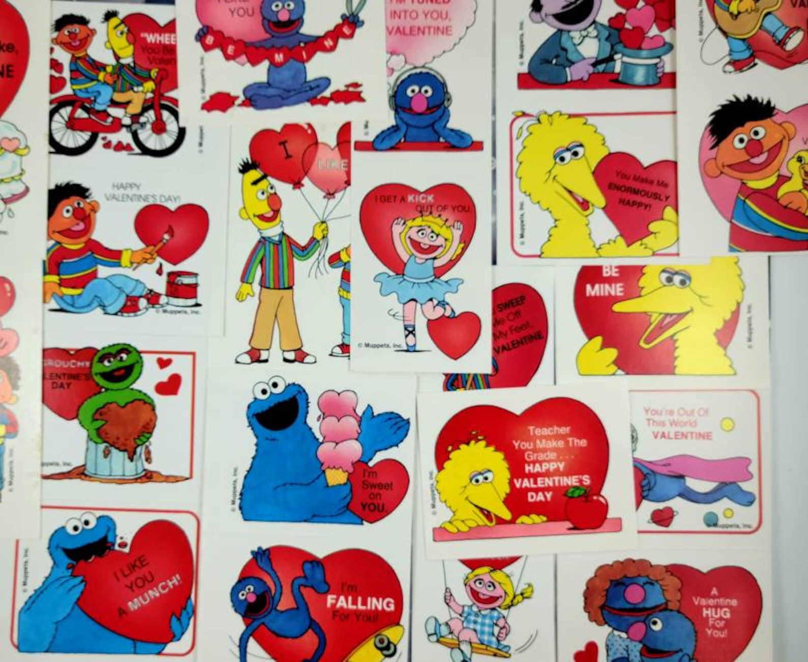 vintage-sesame-street-valentine-cards-etsy-uk