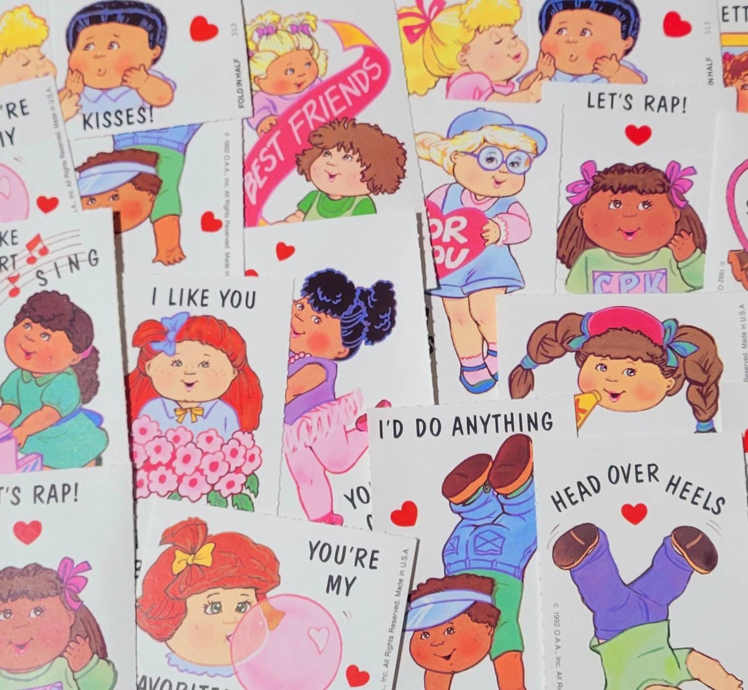Cabbage Patch Kids Valentine's Day Cards - Etsy.de